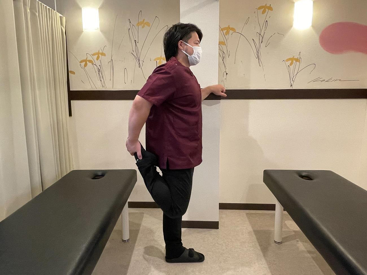 大腿部ストレッチ