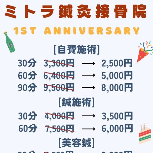 １周年記念キャンペーン
