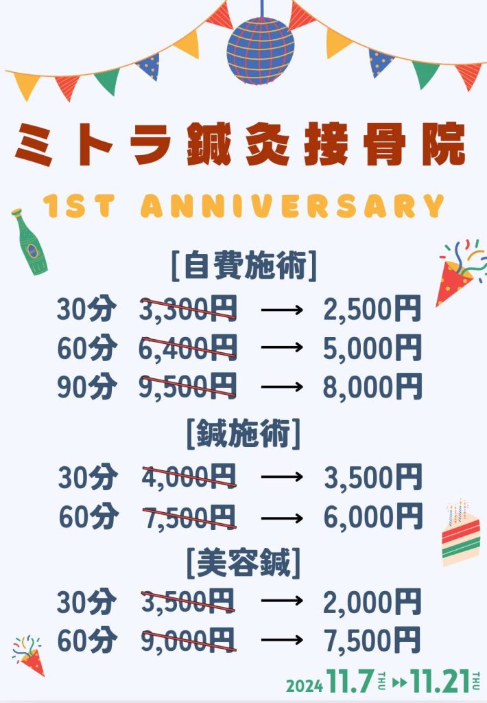 １周年記念キャンペーン