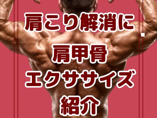 肩甲骨のエクササイズ